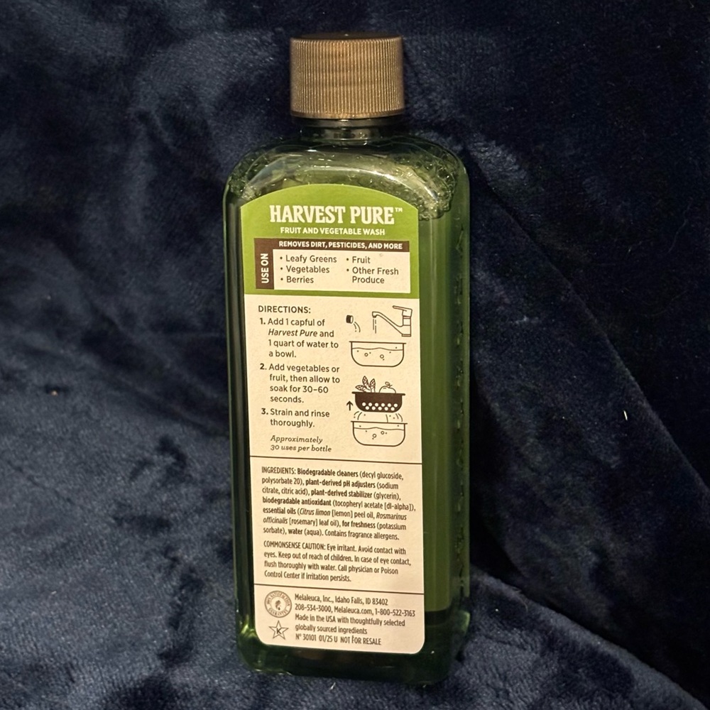 EcoSense Harvest Pure Fruit Vegetable Wash Biodegradable Ingredients 8 oz - Picture 2 of 2